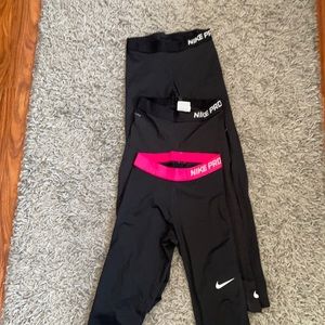 SET OF 3 NIKE PRO LEGGINGS